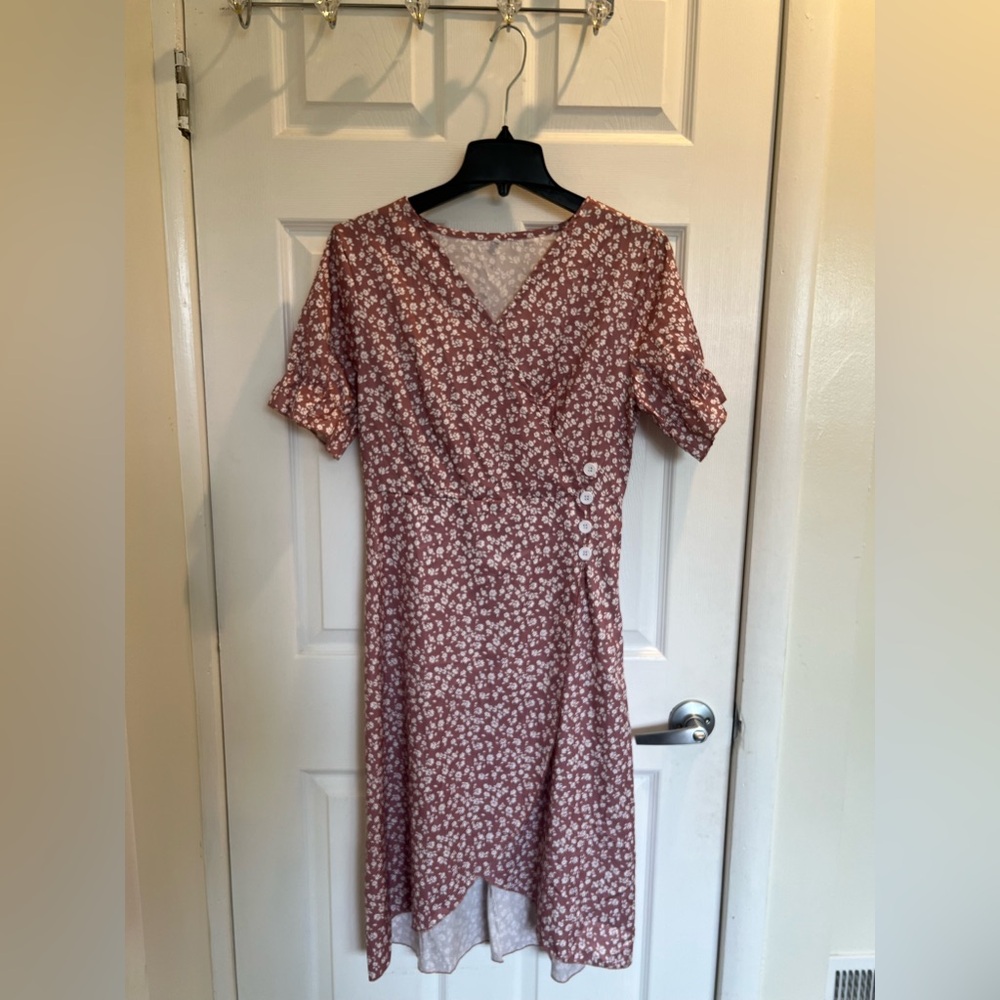 Flowy Ruched Boho Dress